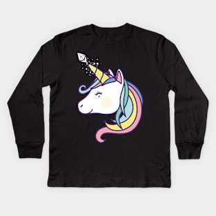 Ethereum unicorn Kids Long Sleeve T-Shirt